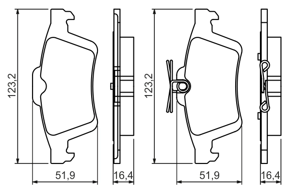 Set placute frana