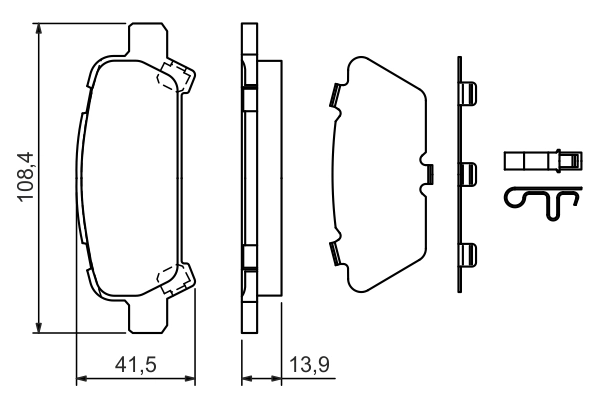 Set placute frana