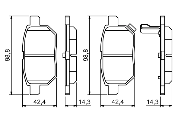 Set placute frana