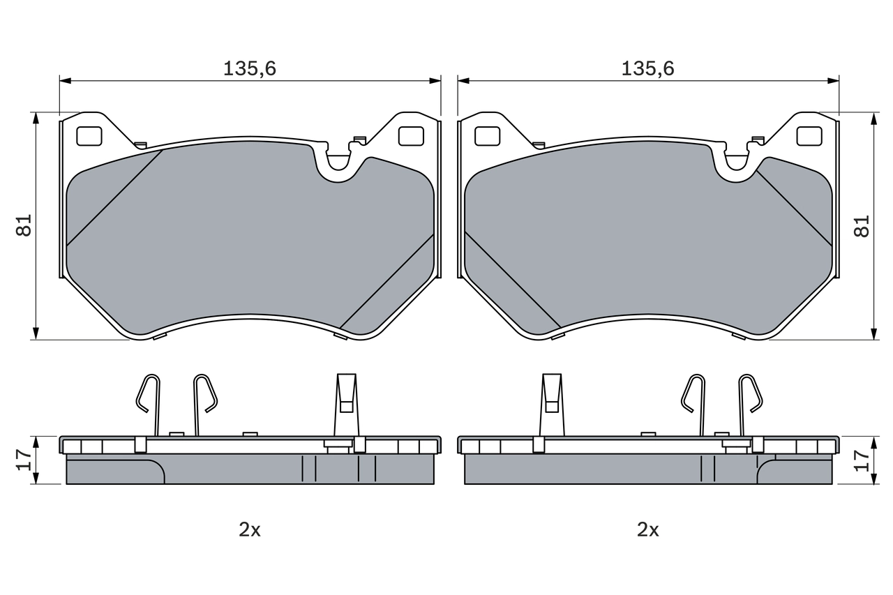 Set placute frana