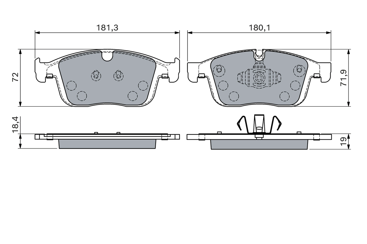 Set placute frana
