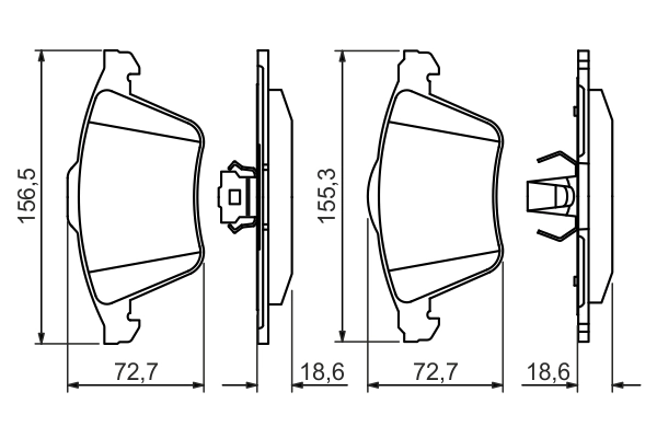 Set placute frana