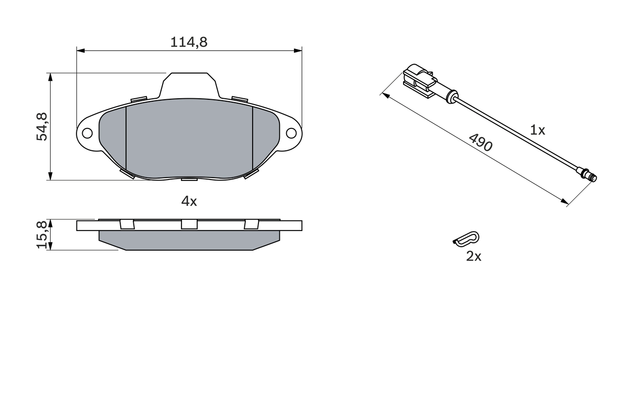 Set placute frana