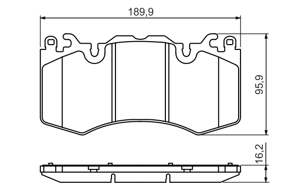 Set placute frana