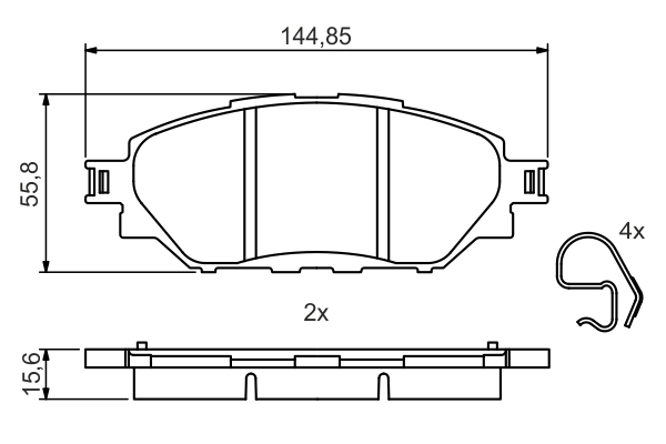 Set placute frana