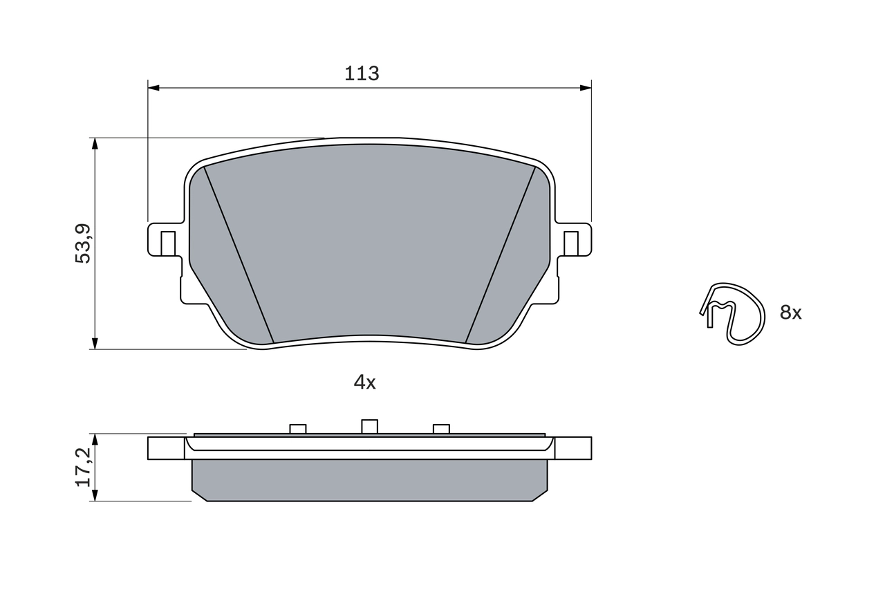 Set placute frana