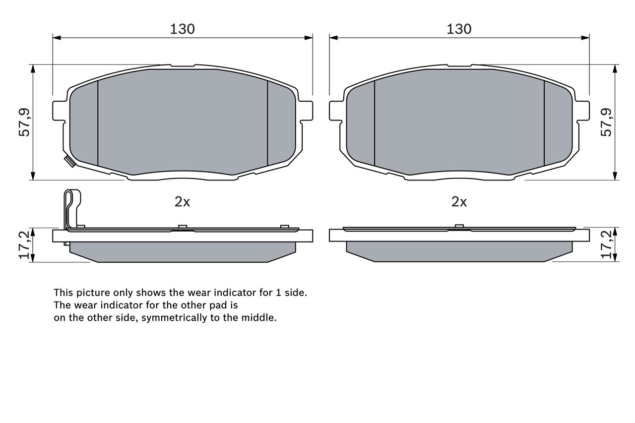Set placute frana