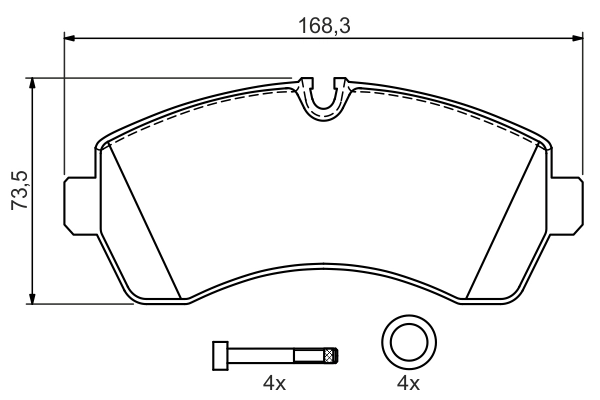 Set placute frana
