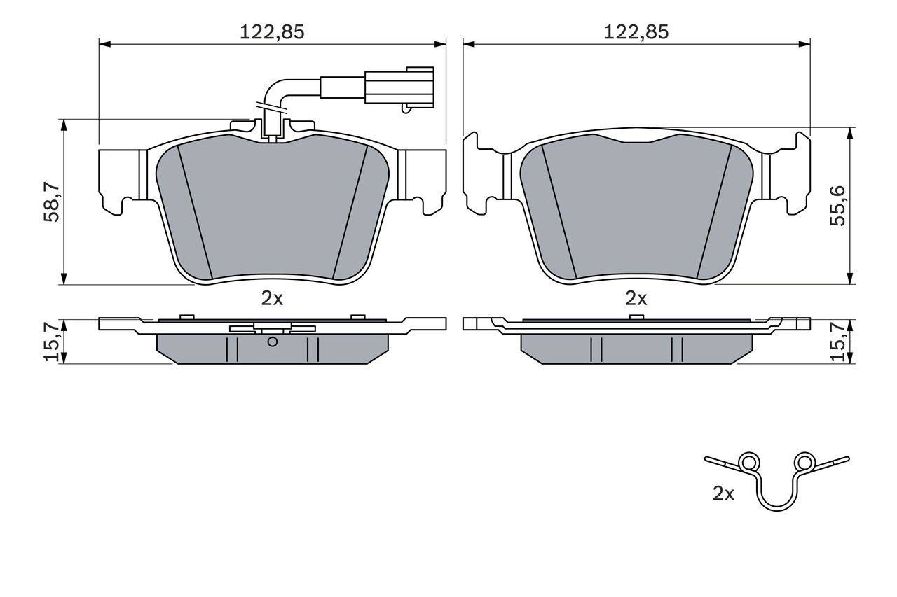 Set placute frana