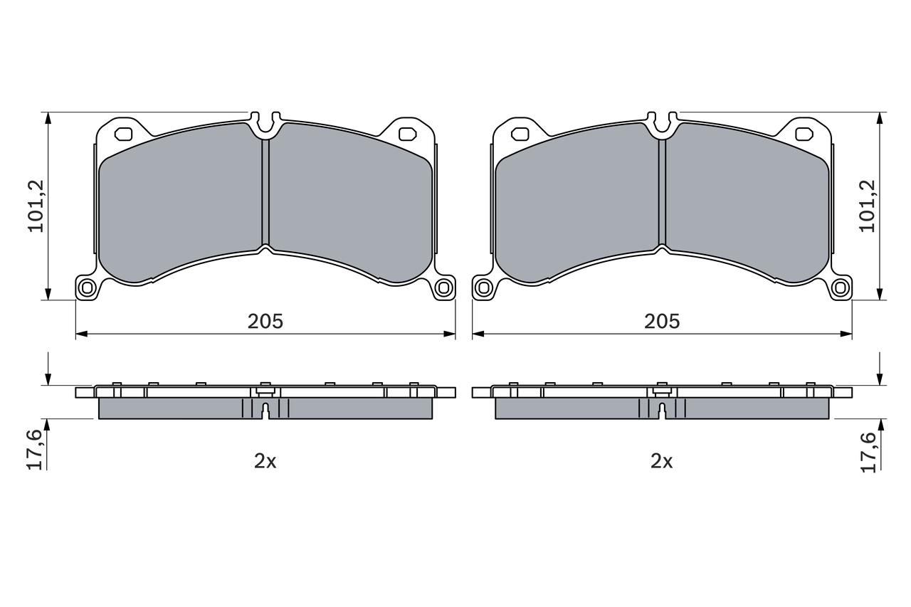 Set placute frana