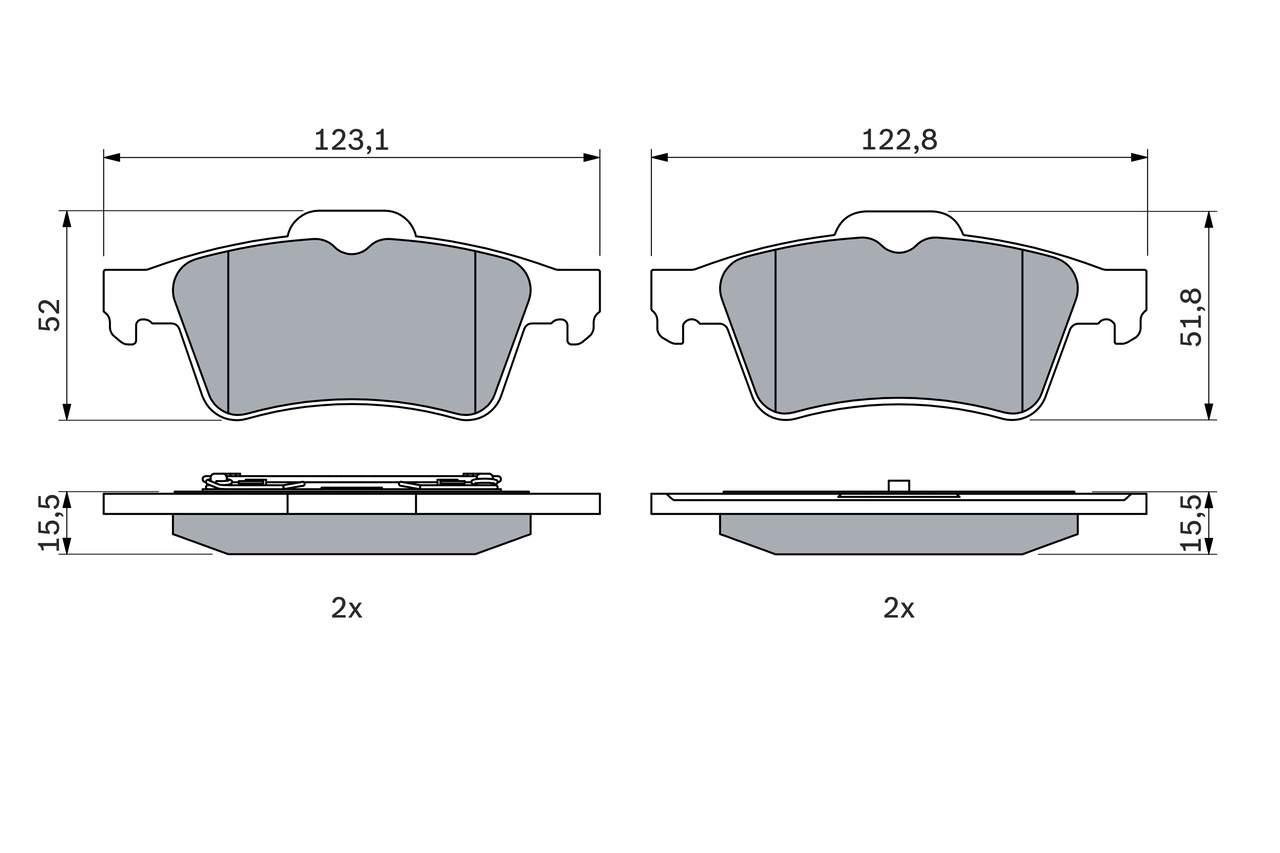 Set placute frana