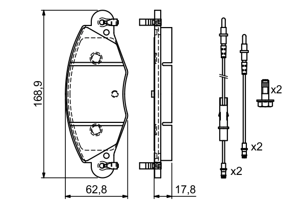 Set placute frana