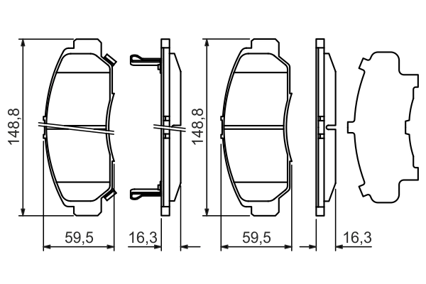 Set placute frana