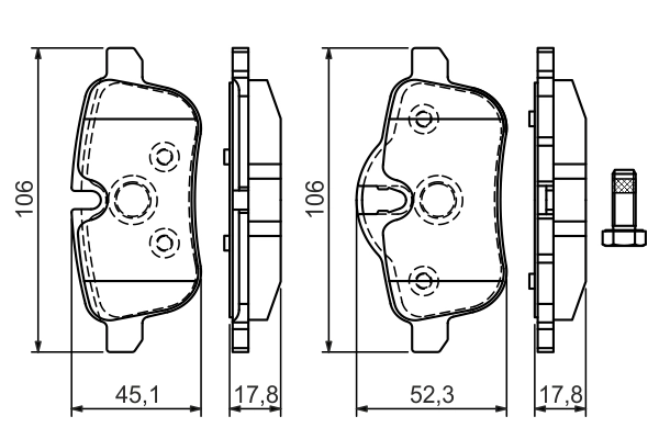 Set placute frana