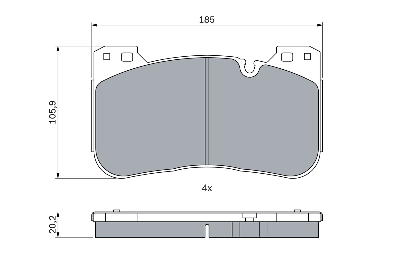 Set placute frana