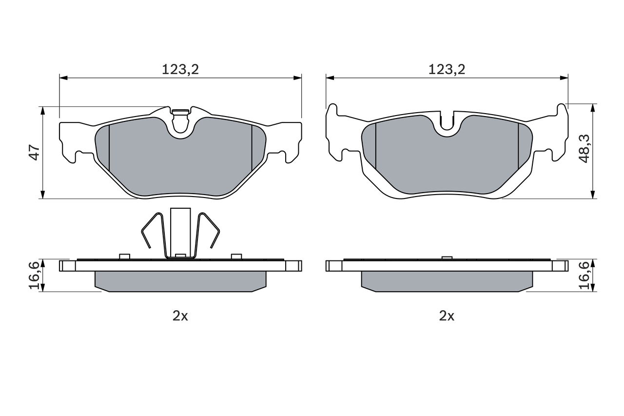 Set placute frana