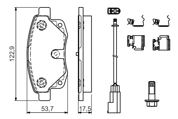 Set placute frana