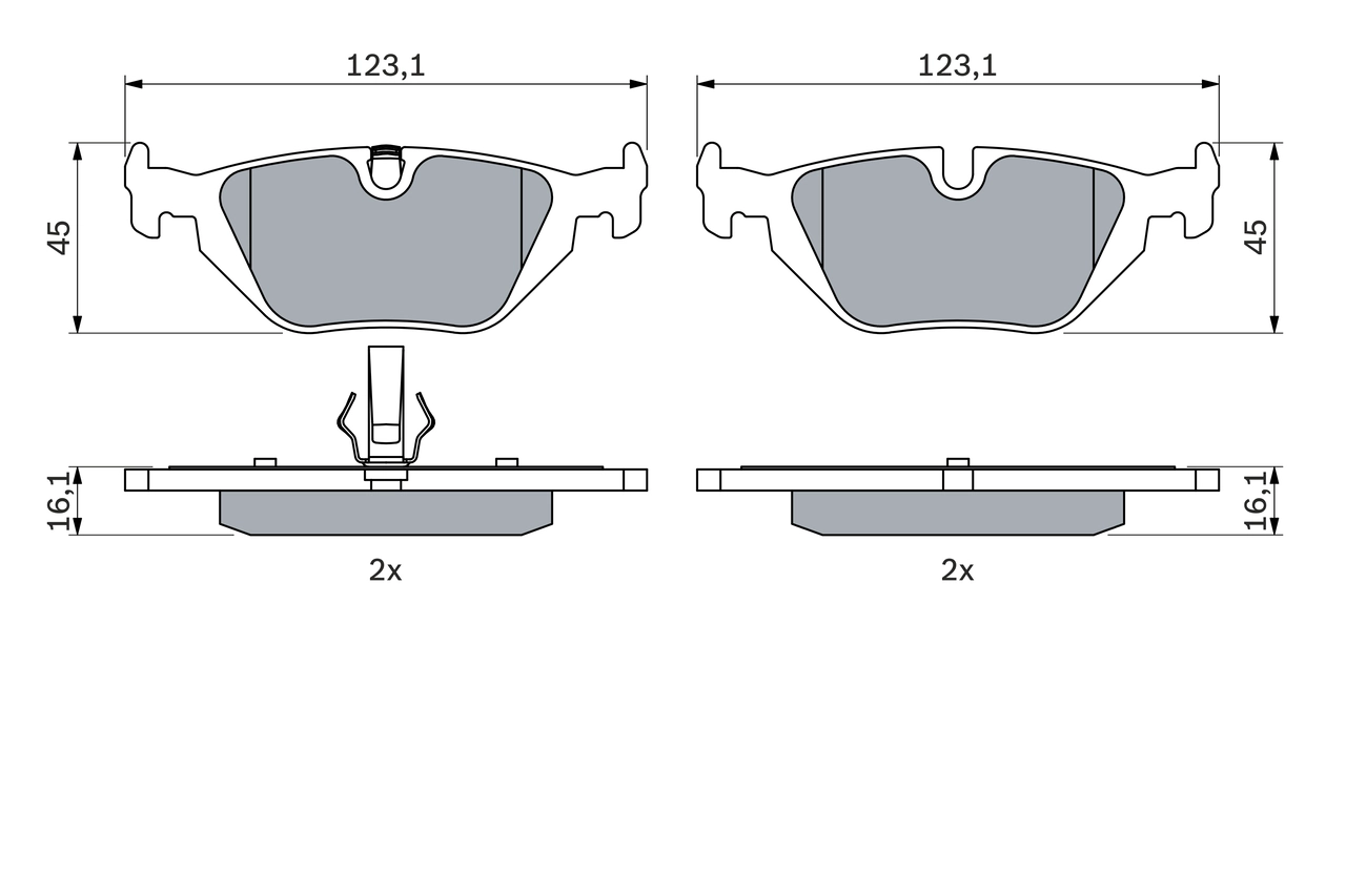 Set placute frana