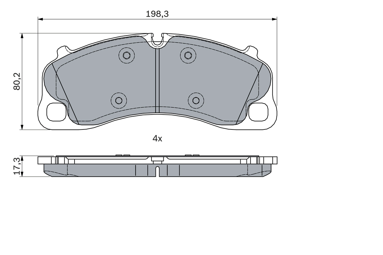 Set placute frana