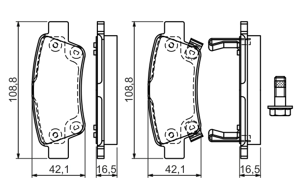 Set placute frana