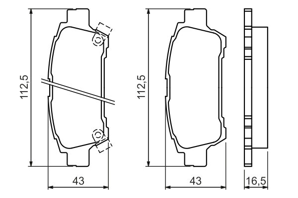 Set placute frana