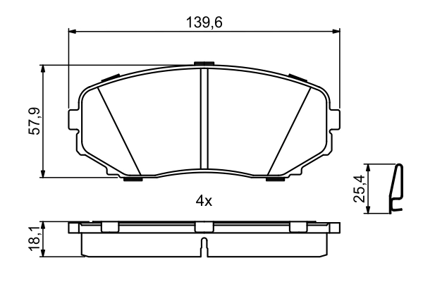 Set placute frana