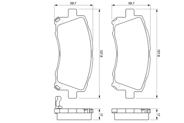 Set placute frana