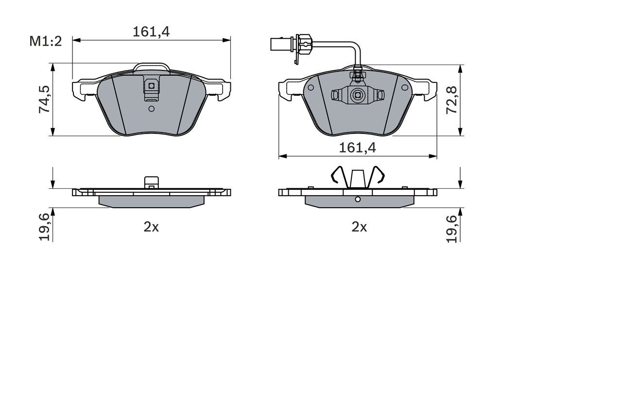 Set placute frana