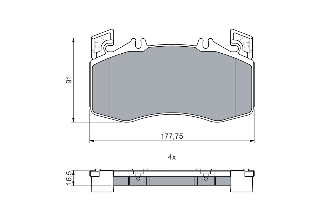 Set placute frana