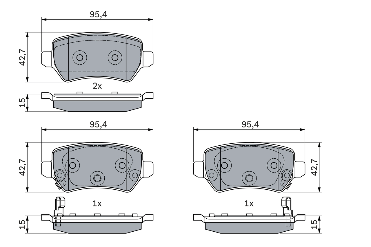 Set placute frana