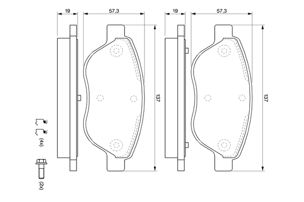 Set placute frana