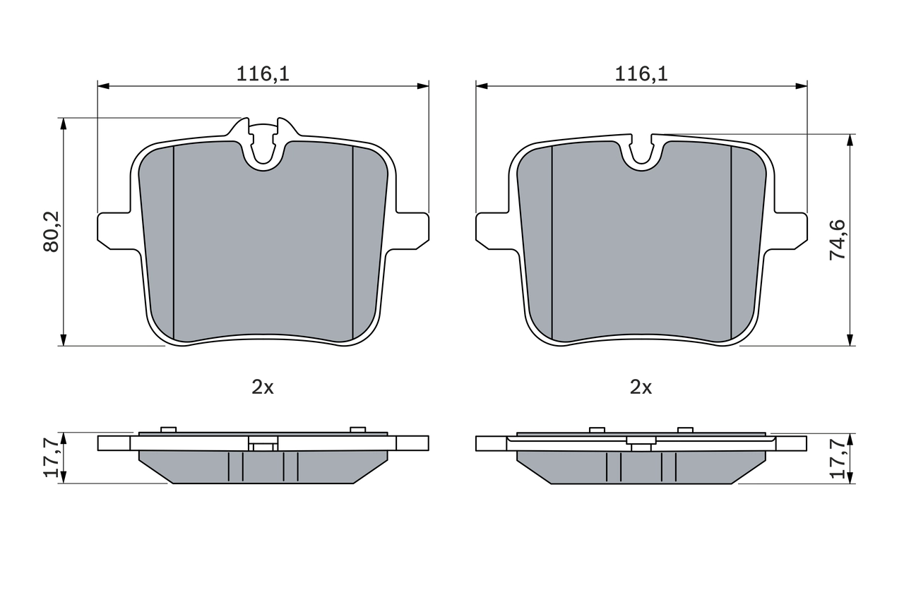 Set placute frana