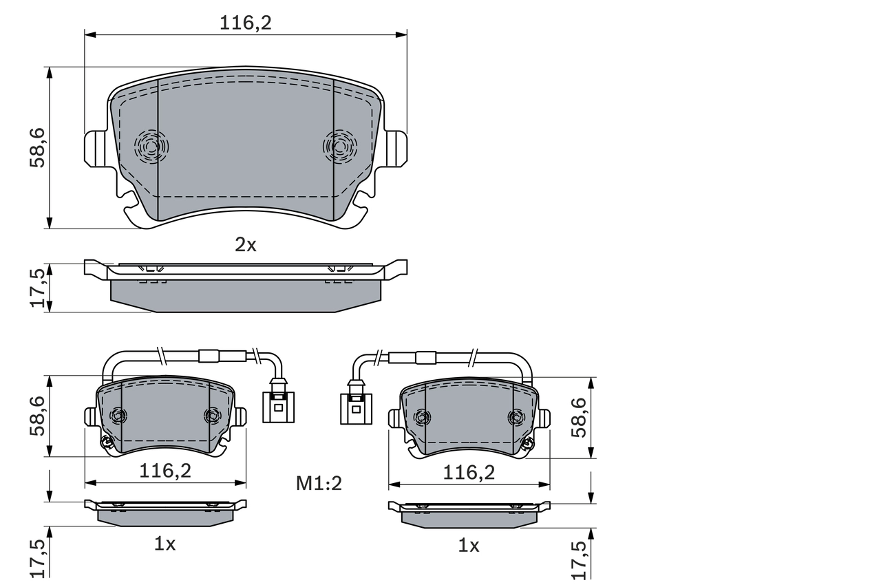 Set placute frana