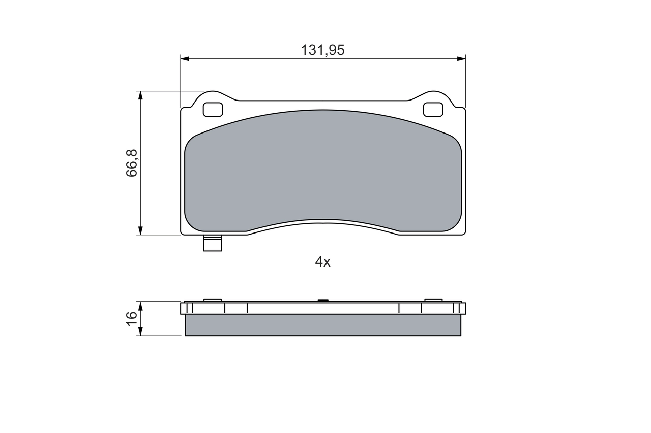 Set placute frana