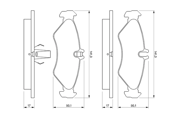 Set placute frana