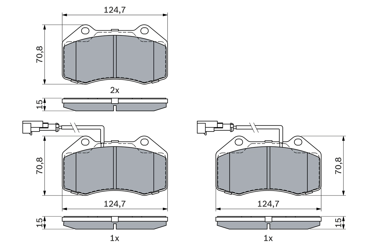 Set placute frana