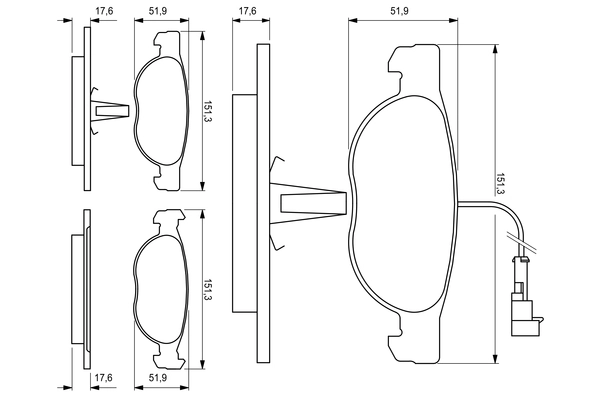 Set placute frana