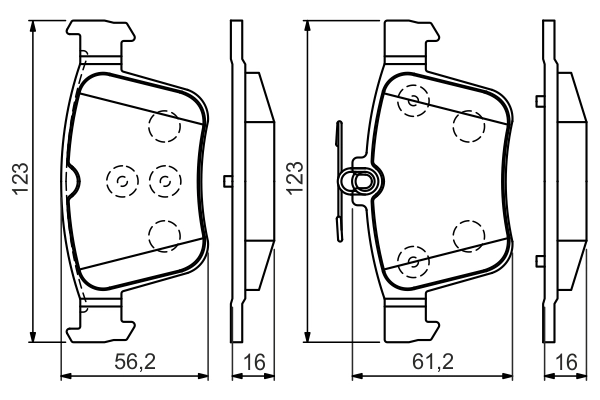 Set placute frana