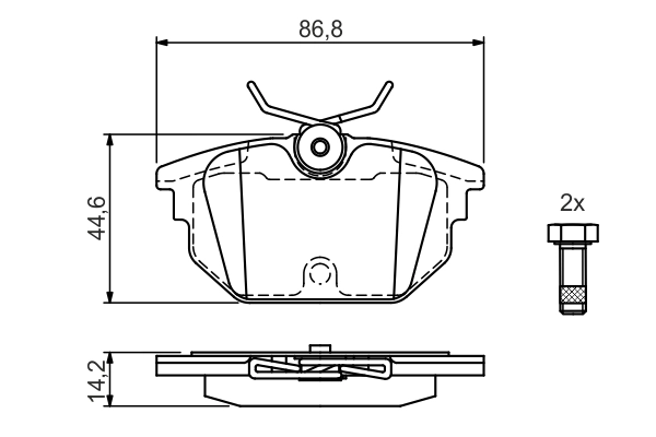 Set placute frana