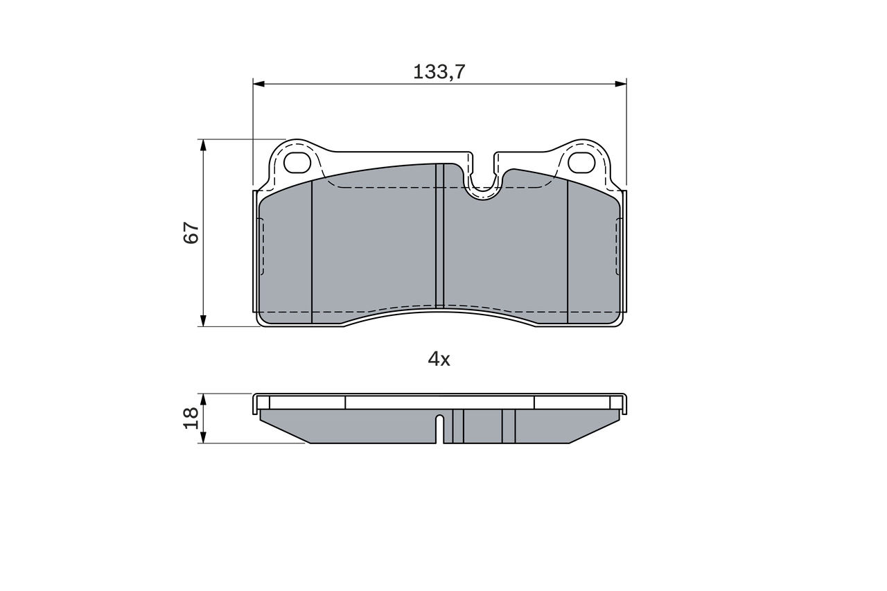 Set placute frana