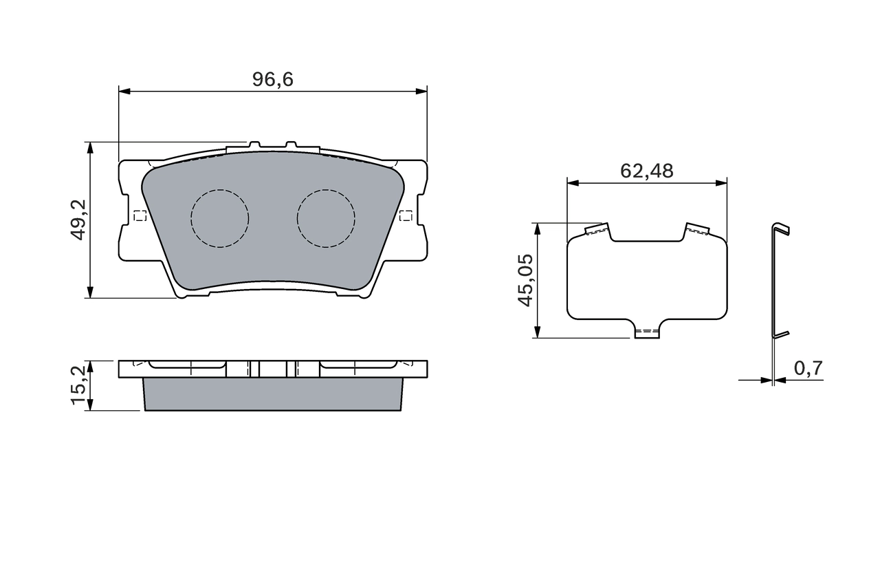 Set placute frana