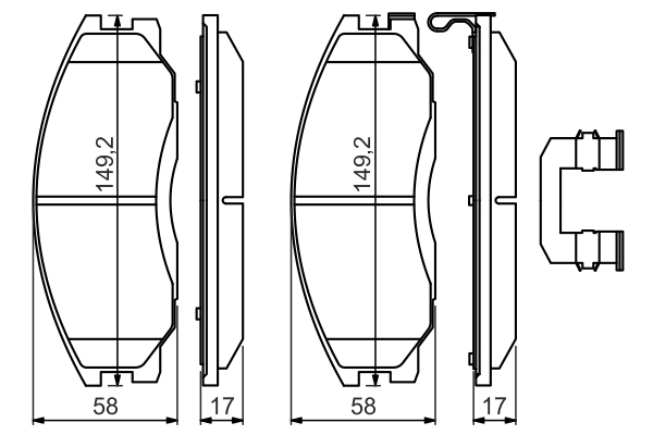 Set placute frana