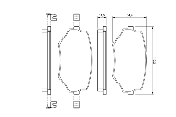 Set placute frana