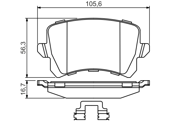 Set placute frana