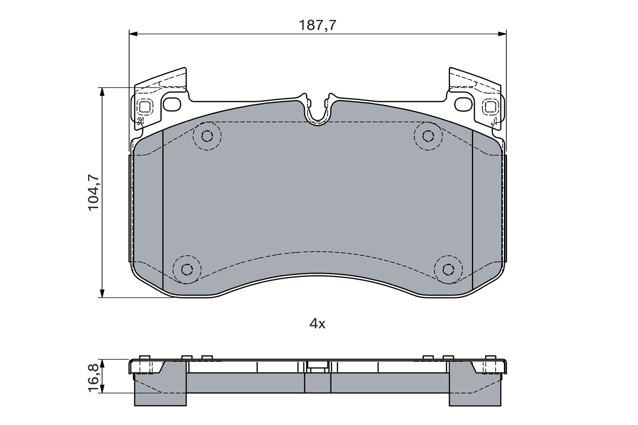 Set placute frana