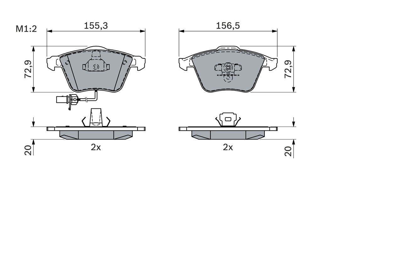 Set placute frana