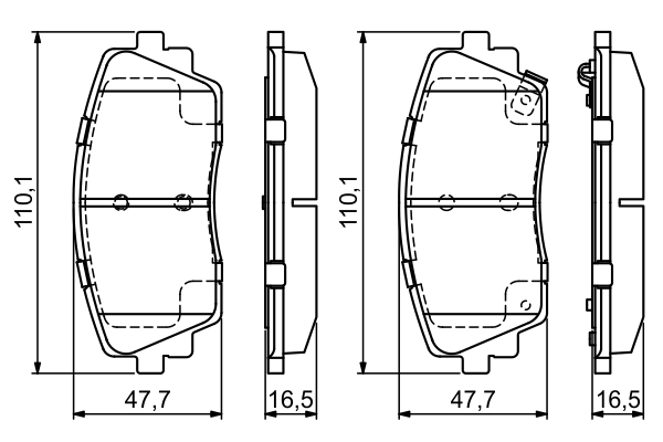 Set placute frana