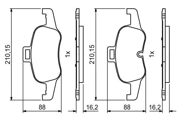 Set placute frana
