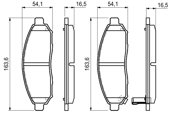 Set placute frana