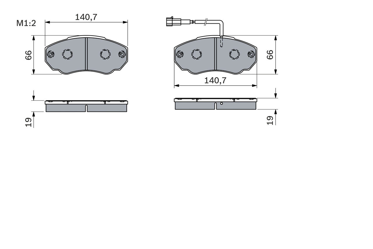 Set placute frana